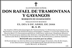 Rafael de Tramontana y Gayangos